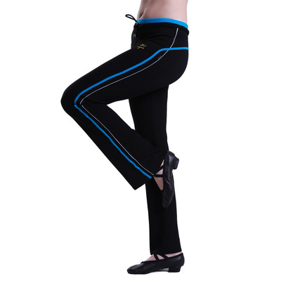 红舞鞋舞蹈裤瑜伽长裤时尚女装喇叭裤女成人练功裤健身考级运动