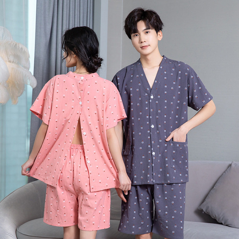 短袖理疗服按摩服棉桑拿