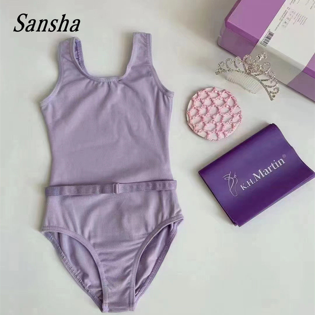 三沙儿童舞蹈服吊带背心英皇芭蕾舞连体考级服女童舞蹈练功中国舞
