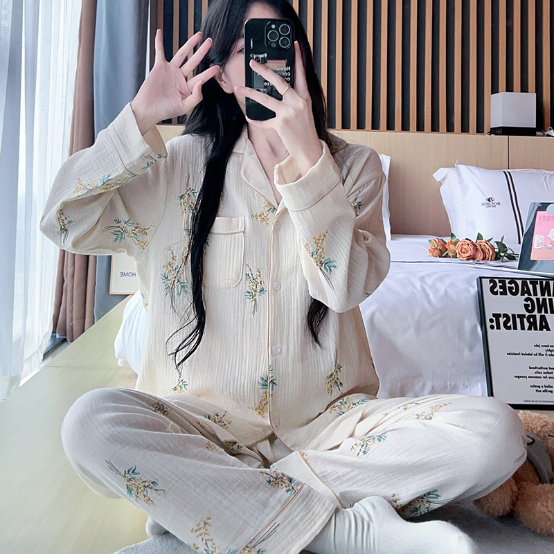 2025春秋新款孕妇家居服女睡衣两件套夏季纯棉月子服孕妇套装A类