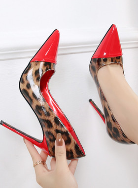 声声漫ME18091轻奢定制12厘米女王大码细高跟性感职业通勤高跟鞋