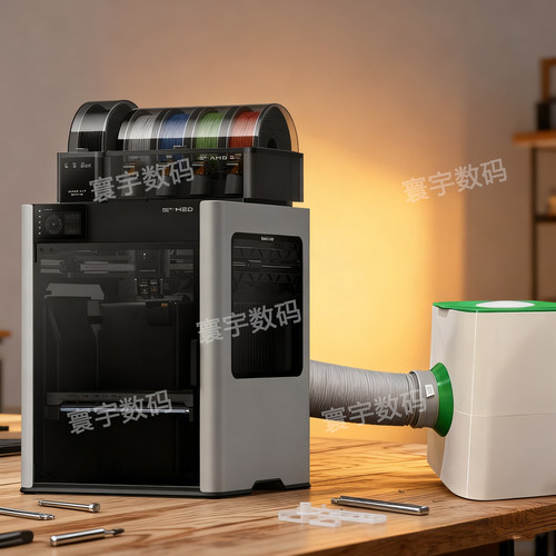 拓竹P2S P2SC 3D打印机空气过滤净化系统控温【更高效、更干净】