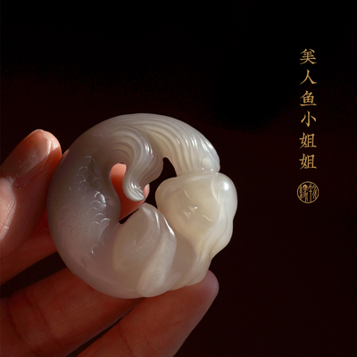 温润纯手工和田玉缘物珠宝