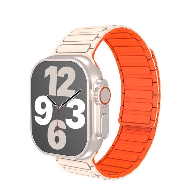 适用苹果apple手表表带iwatch11腕带10工装S9磁吸S8硅胶S7装甲S6
