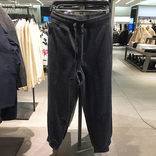 松紧腰抽绳休闲运动裤长裤