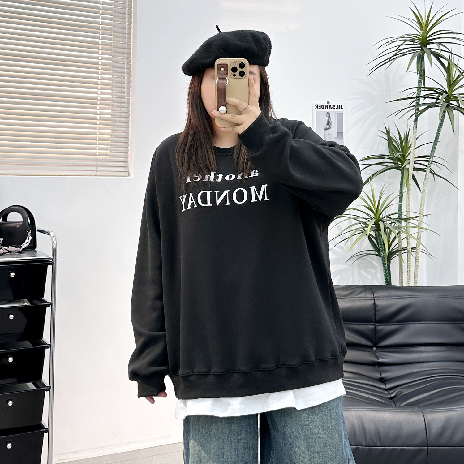 宛宛大码假两件卫衣女2023新款胖mm宽松休闲加绒加厚上衣无帽外套,女装/女士精品,大码内搭,淘宝优惠券,粉丝福利购,淘宝优惠卷