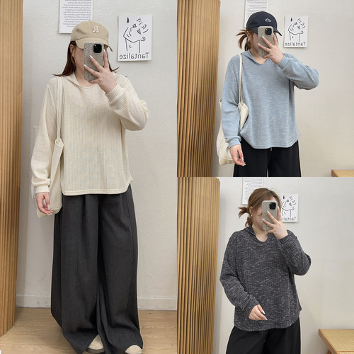 大版型宽松连帽休闲棉服