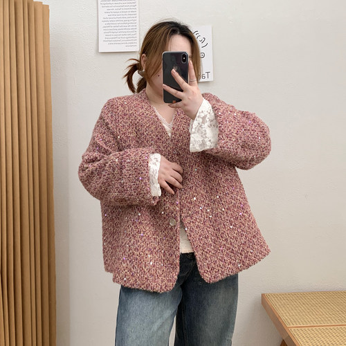 气质小香风夹棉休闲外套