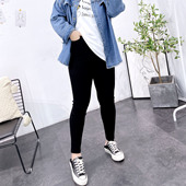 外穿打底裤 春夏季 显瘦高腰小脚裤 200斤胖妹妹mm紧身裤 加大码 女装
