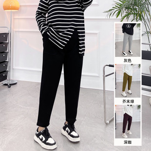 秋装 新款 卫裤 裤 胖MM萝卜哈伦休闲裤 女装 200斤潮卫裤 子女春秋大码