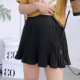 短裙百褶裤 半身裙夏季 女黑色胖mm大码 裙防走光超短打底裙