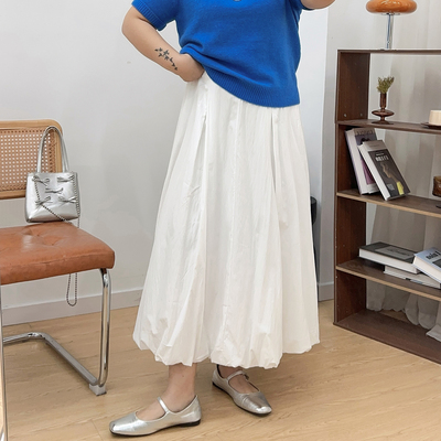 宛宛大码日系花苞裙胖mm半身裙女2026新款梨型身材遮胯a字蓬蓬裙