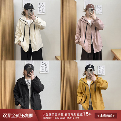 连帽休闲冲锋衣休闲外套