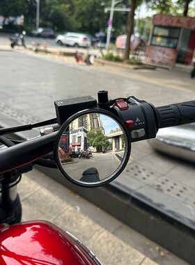 适用于通用凸面广角后视镜改装适配本田CB650R/300/400摩托车