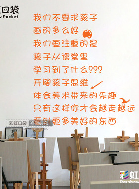 画室培训班艺术学校文字布置装饰