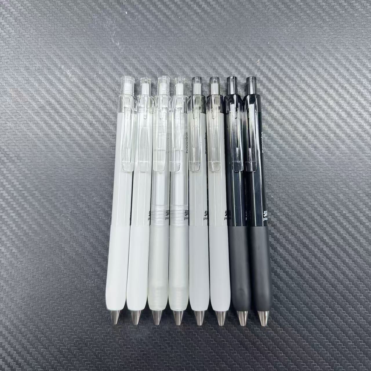 一木林砚朴低重心按动中性笔高颜值速干顺滑刷题笔学生用签字黑笔