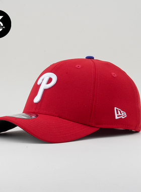 韩国代购NEWERA纽亦华39THIRTY弯沿封闭式3930MLB棒球帽红P费城人