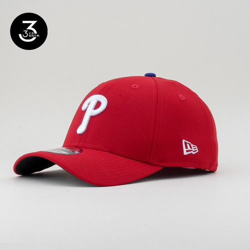 韩国代购NEWERA纽亦华39THIRTY弯沿封闭式3930MLB棒球帽红P费城人