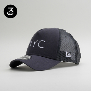 韩国代购NEWERA纽亦华夏季940AF卡车帽NYC网眼大头围棒球帽炭灰色
