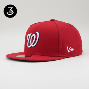 韩国代购NEWERA纽亦华美职棒MLB球队平沿全封闭棒球帽华盛顿国民