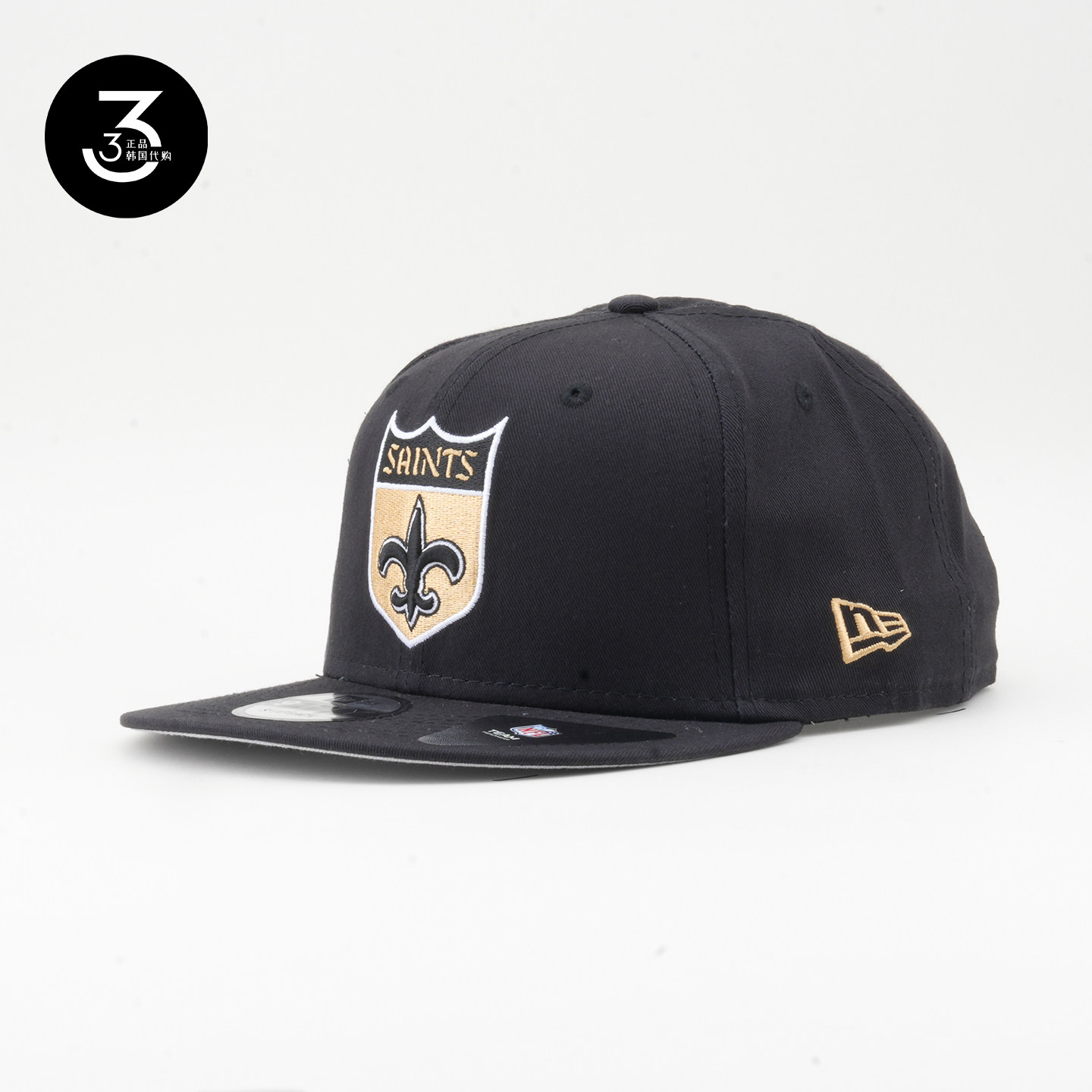 韩国代购NEWERA纽亦华NFL橄榄球950平沿可调节棒球帽新奥尔良圣徒
