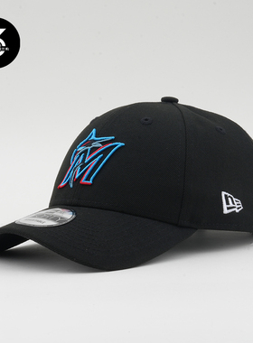 韩国代购NEWERA纽亦华弯沿MLB球队940硬顶棒球帽标M迈阿密马林鱼