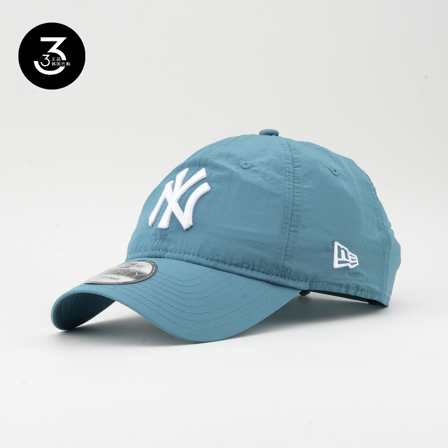 韩国代购NEWERA纽亦华速干防水轻量防晒940软顶大标棒球帽湖水绿