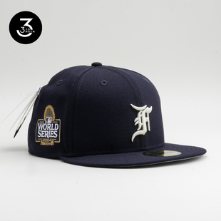 GOD联名款 韩国代购 5950平沿全封闭棒球帽NY洋基 FEAR NEWERA