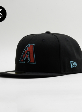 韩国代购NEWERA纽亦华5950平沿全封闭棒球帽MLB特别款响尾蛇客场