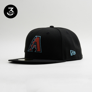 韩国代购NEWERA纽亦华5950平沿全封闭棒球帽MLB特别款响尾蛇客场