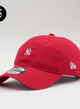 韩国代购NEWERA帽子夏潮940小标软顶NY鸭舌帽洋基棒球帽大红色
