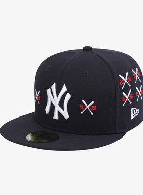 NEW ERA X SPIKE LEE 30周年5950平沿全封闭棒球帽NY洋基迷你冠军