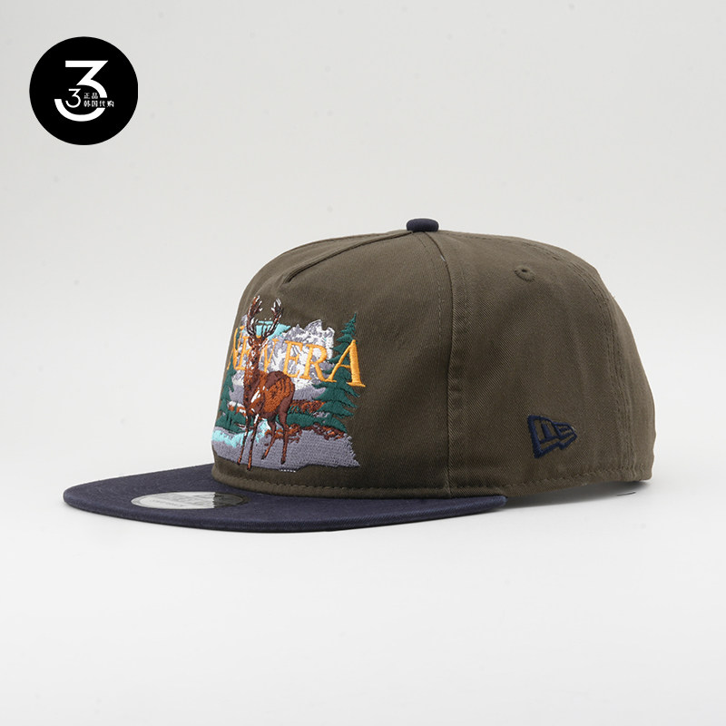 韩国代购NEWERA GOLFER OUTDOOR ANIMAL纽亦华户外平沿棒球帽双拼