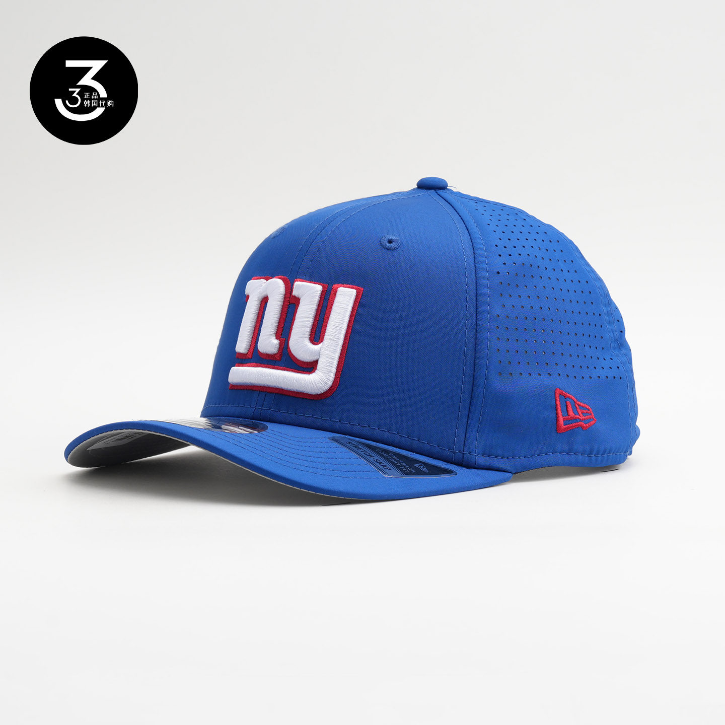 美国代购NEWERA纽亦华NFL防晒970网眼可调节棒球帽NY纽约巨人宝蓝