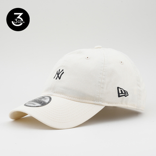 韩国代购 NEWERA纽亦华帽子940小标软顶男女NY鸭舌帽棒球帽米白色