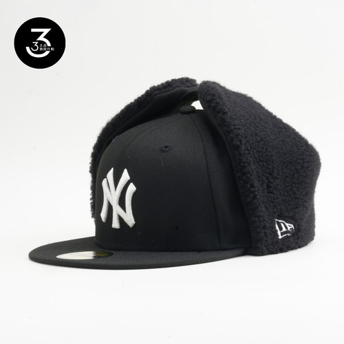 韩国代购NEWERA X MLB纽亦华美职棒联名5950平沿封闭式NY标雷锋帽