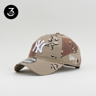 韩国代购 NEWERA帽子纽亦华棒球帽软顶大标NY940洋基鸭舌帽黄迷彩