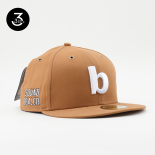 BALANSA纽亦华联名5950平沿全封闭棒球帽卡其色 NEWERA 韩国代购