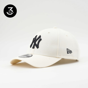 韩国代购 NEWERA纽亦华大头围940硬顶大标棒球帽NY纽约洋基奶黄色
