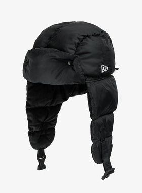 韩国代购NEWERA纽亦华冬季滑雪保暖PrimaLoft填充物飞行员帽黑色