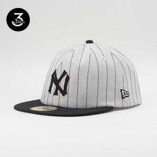 韩国代购 NEWERA纽亦华1920平沿软顶全封闭8面棒球帽NY纽约扬基
