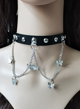 无金属PU皮女潮人饰品大方