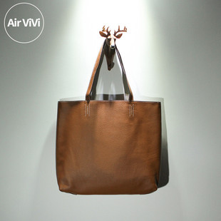 【Airvivi高端】17S57-2025新款 里外全皮真皮女包头层牛皮购物袋