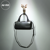 22S47 Airvivi高端 2025秋冬头层牛皮波士顿包枕头包女包小包