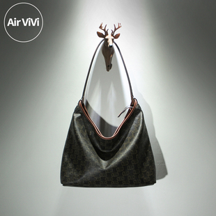 单肩包腋下包 Airvivi 女包 老花hobo 大容量时尚 21S23 春夏新款