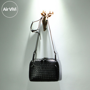 Airvivi-16S86-里外全皮 真皮编织包羊皮女包单肩包小包欧美时尚