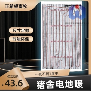 新款 猪舍电地暖养殖场专用地暖仔猪取暖板加粗6mm石墨烯发热线好