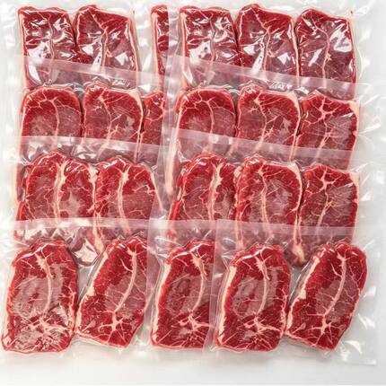 4斤X16片进口牛肉牛排整条代切板腱原切谷饲眼肉牛排西冷牛扒
