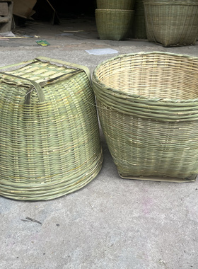 竹编筐手工大号箩筐制品淘米箩篼粮食竹筐收纳篓竹编簸箕