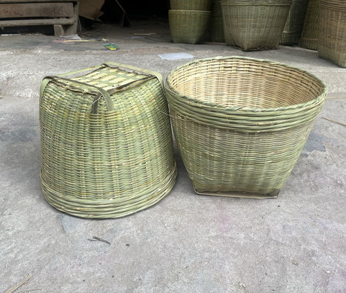 竹编筐手工大号箩筐制品淘米箩篼粮食竹筐收纳篓竹编簸箕